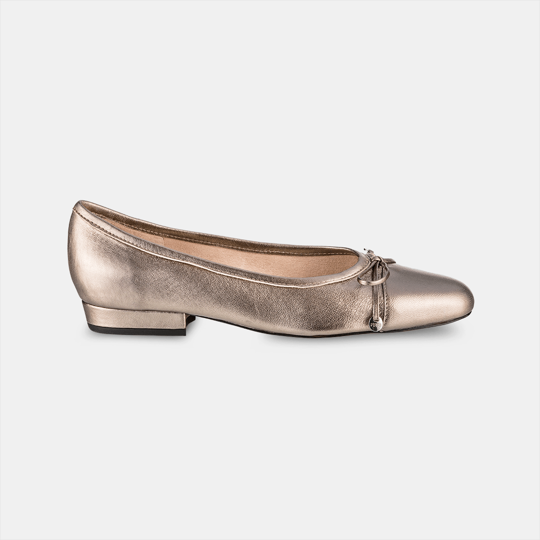 Sapatilha Laço Prata Velho